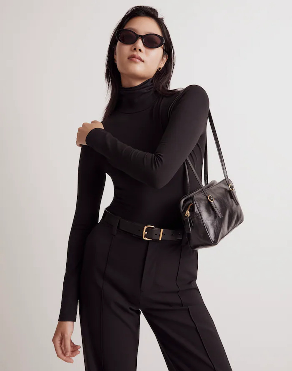 Madewell Turtleneck Thong Bodysuit S